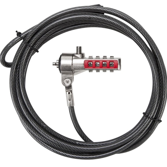 Targus DEFCON T-Lock Serialized Combo Cable Lock for Laptop Computer Security - Picture 2 of 5